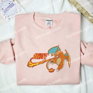 Charizard Pokemon Anime Embroidered Shirt 2 Charizard Pokmon Anime Embroidered Shirt 1