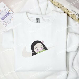 Nezuko Face Demon Slayer Anime Embroidered Shirt 1 Nezuko Face Demon Slayer Anime Embroidered Shirt 3