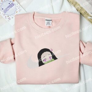 Nezuko Face Demon Slayer Anime Embroidered Shirt 2 Nezuko Face Demon Slayer Anime Embroidered Shirt