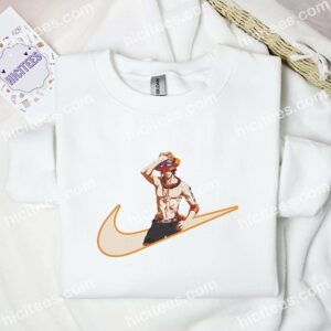 Portgas D Ace Cool One Piece Anime Embroidered Shirt 3