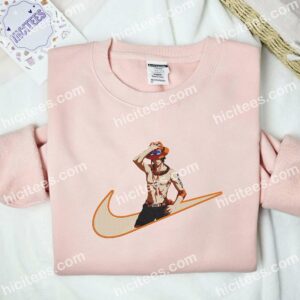 Portgas D Ace Cool One Piece Anime Embroidered Shirt