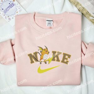 Raichu Pokemon Anime Embroidered Shirt 2 Raichu Pokmon Anime Embroidered Shirt