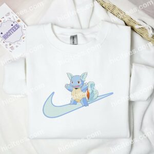 Wartortle Pokemon Anime Embroidered Shirt 1 Wartortle Pokmon Anime Embroidered Shirt 3