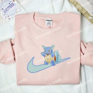 Wartortle Pokemon Anime Embroidered Shirt 2 Wartortle Pokmon Anime Embroidered Shirt