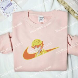 Zenitsu Agatsuma Head Demon Slayer Anime Embroidered Shirt