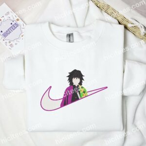 Giyuu Tomioka Demon Slayer Anime Embroidered Shirt 1 Giyuu Tomioka Demon Slayer Anime Embroidered Shirt 3 1