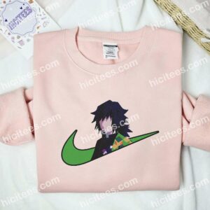 Giyuu Tomioka Demon Slayer Anime Embroidered Shirt 2 Giyuu Tomioka Demon Slayer Anime Embroidered Shirt