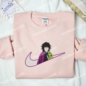 Giyuu Tomioka Demon Slayer Anime Embroidered Shirt 2 Giyuu Tomioka Demon Slayer Anime Embroidered Shirt 1