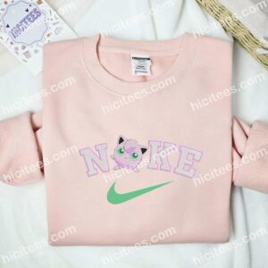 Jigglypuff Pokemon Anime Embroidered Shirt 2 Jigglypuff Pokmon Anime Embroidered Shirt