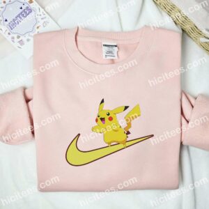 Pikachu Cute Pokemon Anime Embroidered Shirt 2 Pikachu Cute Pokmon Anime Embroidered Shirt