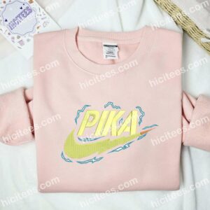 Pikachu Logo Pokmon Anime Embroidered Shirt