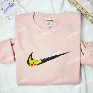 Pikachu Pokemon Anime Embroidered Shirt 2 Pikachu Pokmon Anime Embroidered Shirt