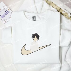 Ray The Promised Neverland Anime Embroidered Shirt 1 Ray The Promised Neverland Anime Embroidered Shirt 3