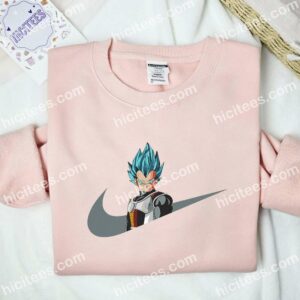 Vegeta Super Saiyan Blue Hair Dragon Ball Anime Embroidered Shirt 2 Vegeta Super Saiyan Blue Hair Dragon Ball Anime Embroidered Shirt