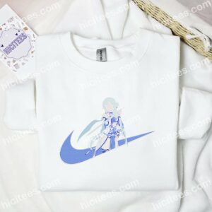 Asuna Yuuki Sword Art Online Anime Embroidered Shirt 1 Asuna Yuuki Sword Art Online Anime Embroidered Shirt 3