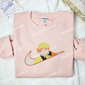 Zenitsu Agatsuma Demon Slayer Anime Embroidered Shirt 1