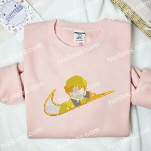 Zenitsu Agatsuma Demon Slayer Anime Embroidered Shirt 2 Zenitsu Agatsuma Demon Slayer Anime Embroidered Shirt 4
