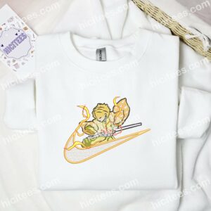 Zenitsu Thunder Breathing Demon Slayer Anime Embroidered Shirt 3 2