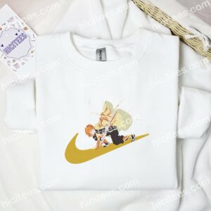 Zenitsu Thunder Breathing Demon Slayer Anime Embroidered Shirt 1 Zenitsu Thunder Breathing Demon Slayer Anime Embroidered Shirt 3
