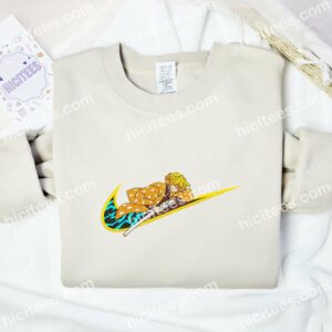 Zenitsu Thunderclap Demon Slayer Anime Embroidered Shirt 3