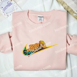 Zenitsu Thunderclap Demon Slayer Anime Embroidered Shirt