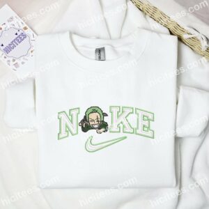 Zoro Chibi Smile One Piece Anime Embroidered Shirt 3