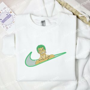 Zoro Smile One Piece Anime Embroidered Shirt 1 Zoro Smile One Piece Anime Embroidered Shirt 3 1