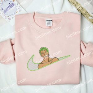 Zoro Smile One Piece Anime Embroidered Shirt