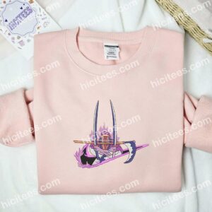 Zoro Three Sword Style One Piece Anime Embroidered Shirt 2 Zoro Three Sword Style One Piece Anime Embroidered Shirt