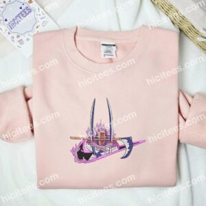 Zoro Three Sword Style One Piece Anime Embroidered Shirt 2 Zoro Three Sword Style One Piece Anime Embroidered Shirt 5