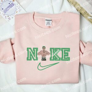 Zoro Workout One Piece Anime Embroidered Shirt 2 Zoro Workout One Piece Anime Embroidered Shirt
