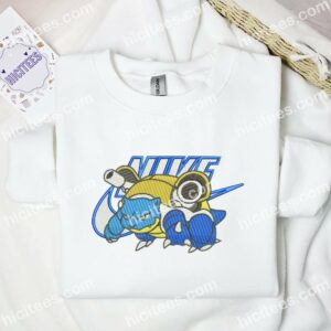 Blastoise Pokemon Anime Embroidered Shirt 1 Blastoise Pokmon Anime Embroidered Shirt 3