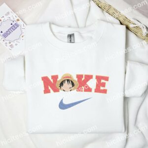 Luffy Head One Piece Anime Embroidered Shirt 1 Luffy Head One Piece Anime Embroidered Shirt 3