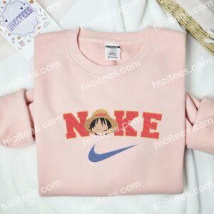 Luffy Head One Piece Anime Embroidered Shirt 2 Luffy Head One Piece Anime Embroidered Shirt