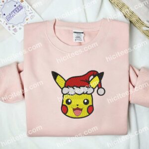 Pikachu Head Pokemon Anime Embroidered Shirt 2 Pikachu Head Pokmon Anime Embroidered Shirt