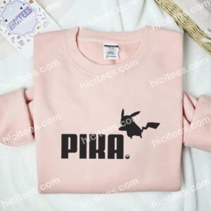 Pikachu Pokmon Anime Embroidered Shirt 1