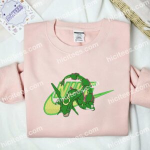 Rayquaza Pokemon Anime Embroidered Shirt 2 Rayquaza Pokmon Anime Embroidered Shirt