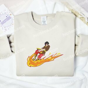 Zuko Avatar Anime Embroidered Shirt 1 Zuko Avatar Anime Embroidered Shirt 3 1