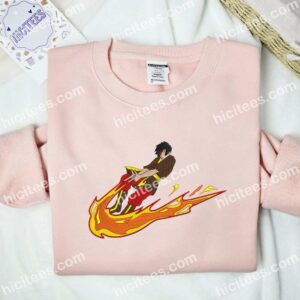 Zuko Avatar Anime Embroidered Shirt 2 Zuko Avatar Anime Embroidered Shirt 1