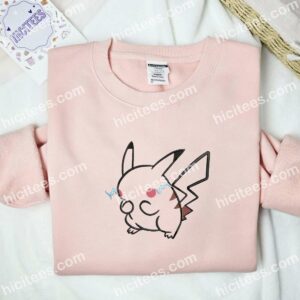 Pikachu Pokemon Anime Embroidered Shirt 2 Pikachu Pokmon Anime Embroidered Shirt 4