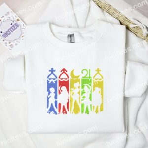 Sailor Moon Anime Embroidered Shirt 1 Sailor Moon Anime Embroidered Shirt 3