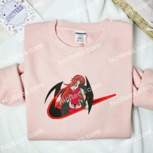 Rias Gremory High School DxD Anime Embroidered Shirt 2 Rias Gremory High School DxD Anime Embroidered Shirt