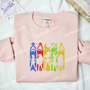 Sailor Moon Anime Embroidered Shirt 2 Sailor Moon Anime Embroidered Shirt