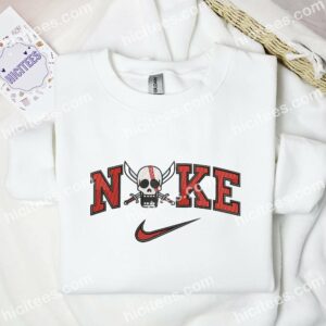 Shanks Jolly Roger One Piece Anime Embroidered Shirt 3