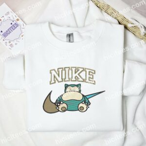 Snorlax Pokmon Anime Embroidered Shirt 3