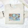 Squirtle Pokemon Anime Embroidered Shirt