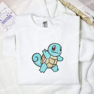 Squirtle Pokmon Anime Embroidered Shirt 3 3