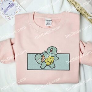 Squirtle Pokmon Anime Embroidered Shirt 6