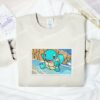 Squirtle Pokemon Anime Embroidered Shirt