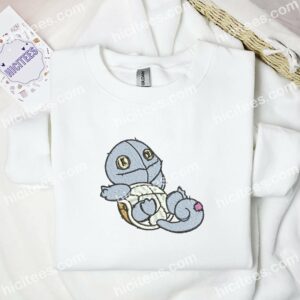 Squirtle Pokmon Anime Embroidered Shirt 3 7